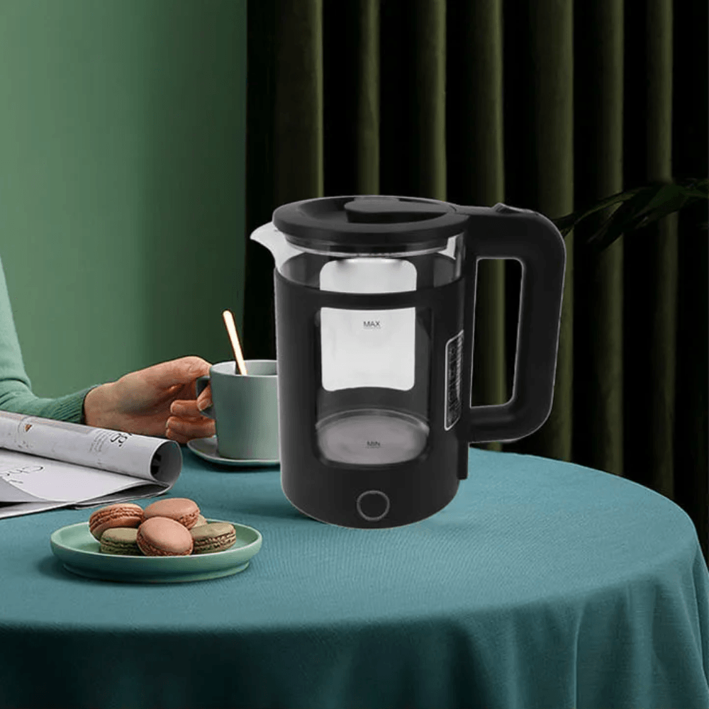 Fierbător Electric Koken.ro, 1500 W, durabil, capacitate mare 1.5 L, oprit automat când este deschis, Ceainic electric, - köken