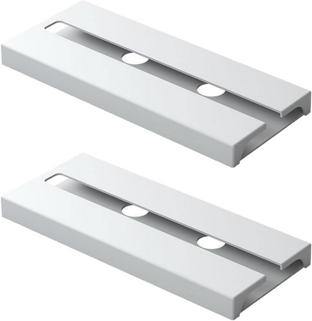 Suport suspendat pentru pahare cu picior Koken, potrivit pentru diverse tipuri de pahare, 2 x 11x 25 cm, Plastic/Alb