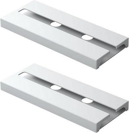 Suport suspendat pentru pahare cu picior Koken, potrivit pentru diverse tipuri de pahare, 2 x 11x 25 cm, Plastic/Alb