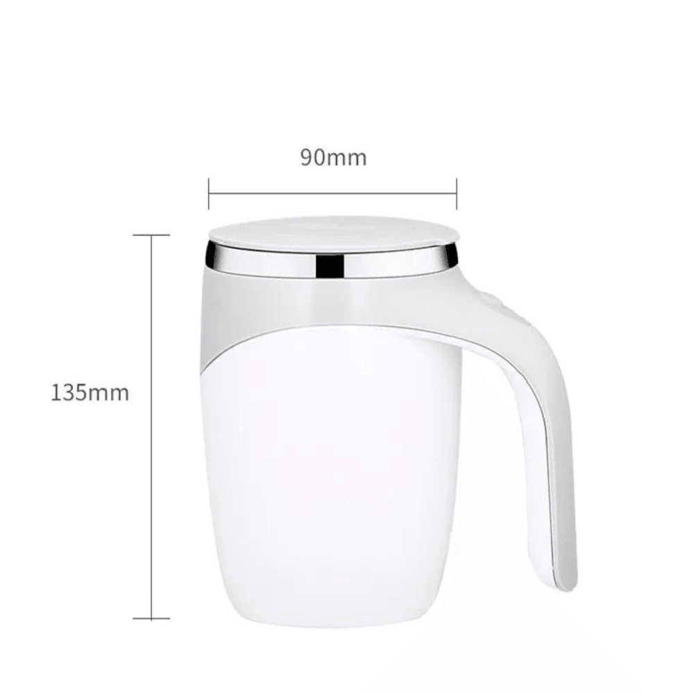 Cana Hurricane Koken, multifunctionala tip Termos, Cana cu amestecare automata din otel inoxidabil, ideala pentru cafea, ceai, Limonada, ciocolata calda, lapte, 380 ml, Alb/Gri - köken