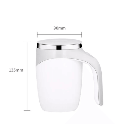 Cana Hurricane Koken, multifunctionala tip Termos, Cana cu amestecare automata din otel inoxidabil, ideala pentru cafea, ceai, Limonada, ciocolata calda, lapte, 380 ml, Alb/Gri - köken