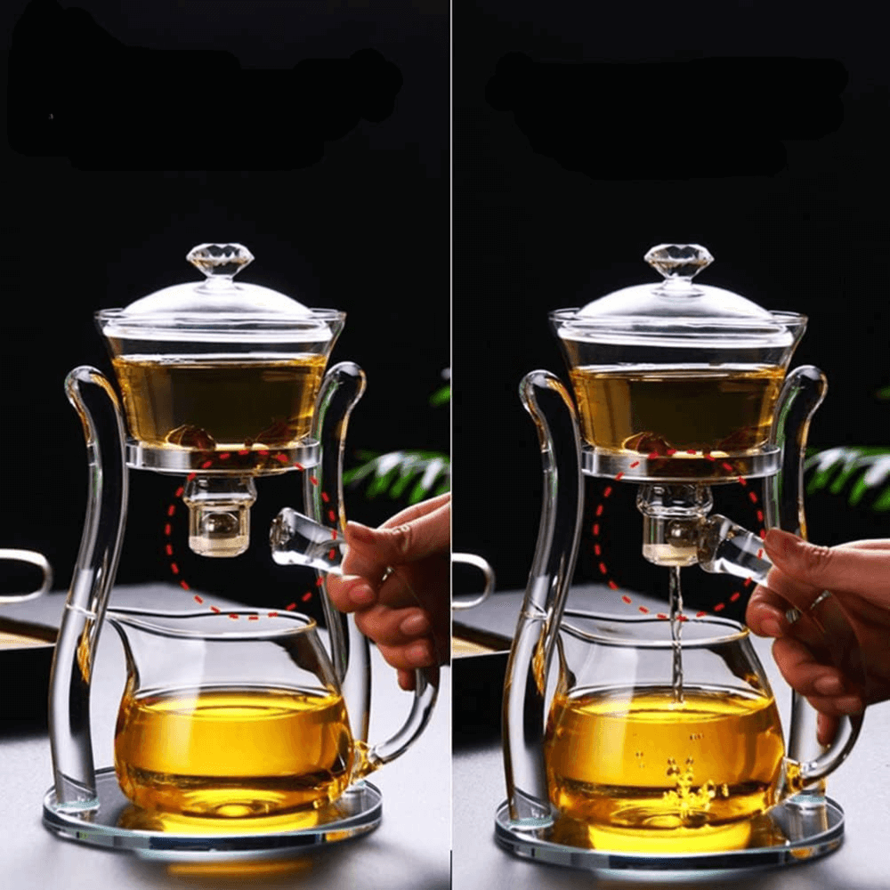 Ceainic Touch Koken, din sticlă cu infuzor japonez, Sticla borosilicată, Rezistent la temperaturi extreme 150℃, 350 ml - köken