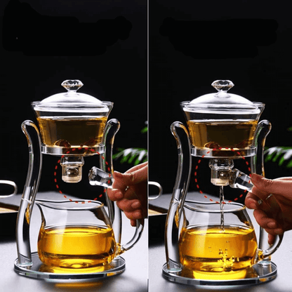 Ceainic Touch Koken, din sticlă cu infuzor japonez, Sticla borosilicată, Rezistent la temperaturi extreme 150℃, 350 ml - köken