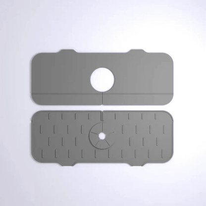 Covoras protectie chiuveta Koken.ro, Protectie anti-stropire, Silicon, pliabil, suprafata anti-alunecare, 37 x 14 x 6,3 cm, Gri - köken