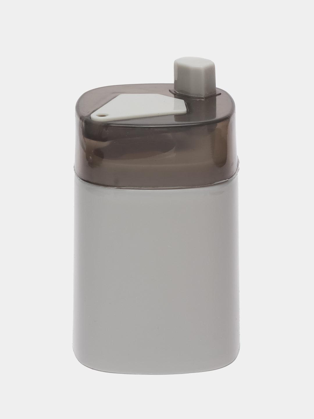 Dispenser Scobitori cu Buton de la Koken.ro, Suport Rotativ din Plastic, 8,3 x 5,5 cm, Culoare Gri - köken