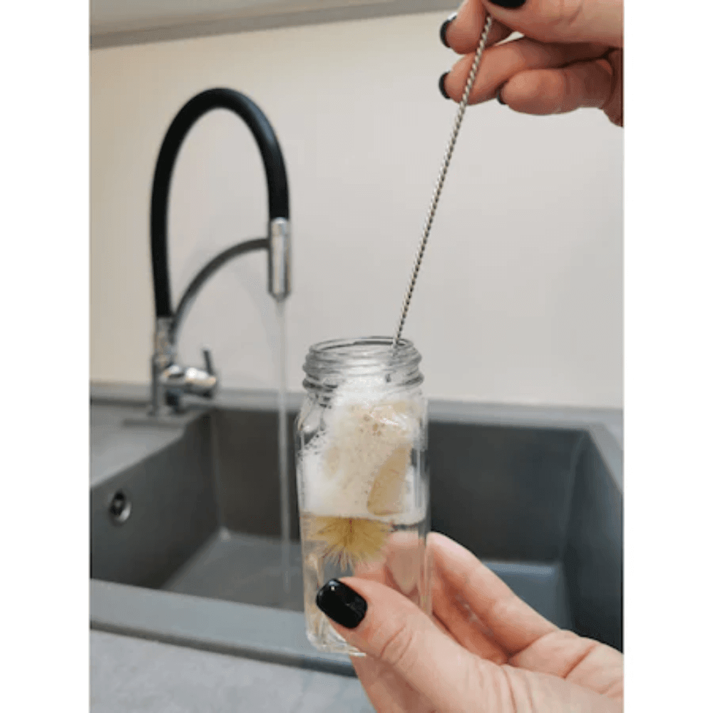 Set condimente Koken.ro, Set 12 sticluțe 120 ml, capac etanș din bambus, Transparent - köken